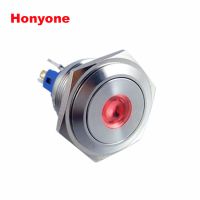 HONYONE 厂家供应22MM不锈钢金属按钮开关 PMB22MM防水指示灯开关