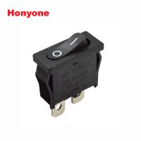 HONYONE 供应MR2二脚二档船形开关 21*9.5MM不带灯10A翘板开关 灯具专用