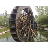 厂家直销公园装饰水轮车 观光用水轮车 防腐木水车