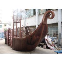 纯手工打造功能性装饰船仿古做旧船