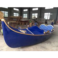 优质厂家定制贡多拉 豪华配置玻璃钢贡多拉观光船