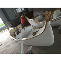 威尼斯贡多拉小艇 纯手工木质打造欧式游玩贡多拉船