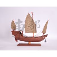 纯手工木质工艺品 木质船模 郑和战船模型