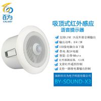 吸顶人体感应语音提示器 红外语音播报器 电梯播放器 BY-SOUND-X3