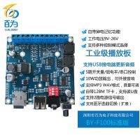 BY-F100 12/24V语音模块 MP3播放板 自带TF卡/10W功放 /可接LED灯