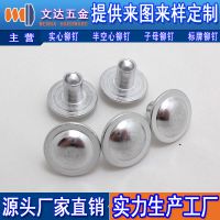 自带垫片铆钉样品图片特殊头型铆钉定制 非标铆钉 非标半空心铝铆钉