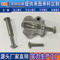 不锈钢螺丝样品图片可根据提供的图纸或样品加工定制子母铆钉