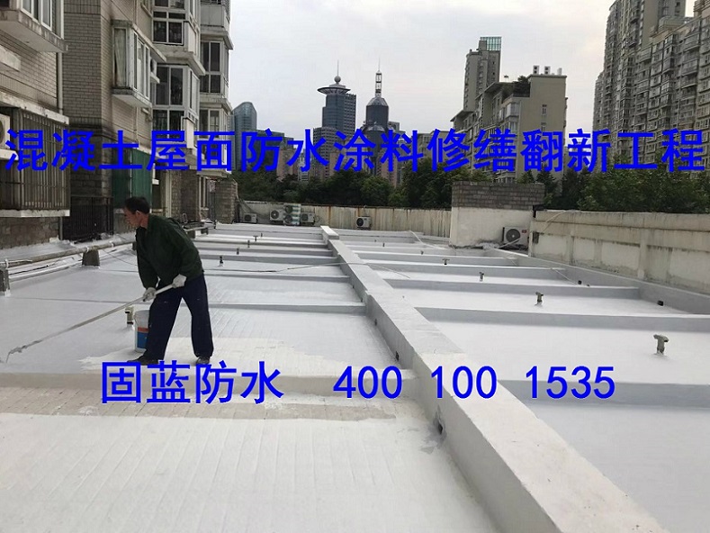 屋顶漏水不要铲除卷材采用固蓝屋面防水系统
