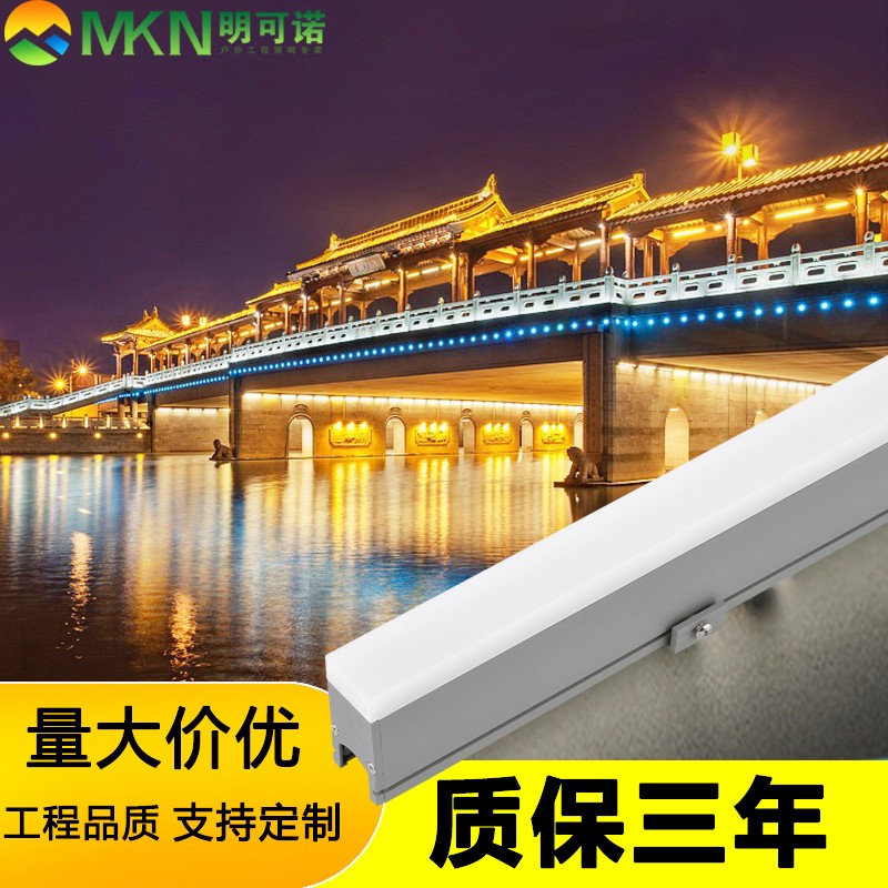 南宁户外线条灯明可诺酒店招牌led轮廓灯