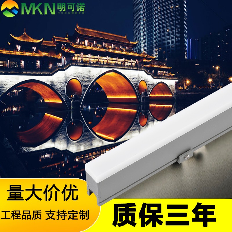 广西酒店亮化线条灯明可诺户外招牌轮廓灯