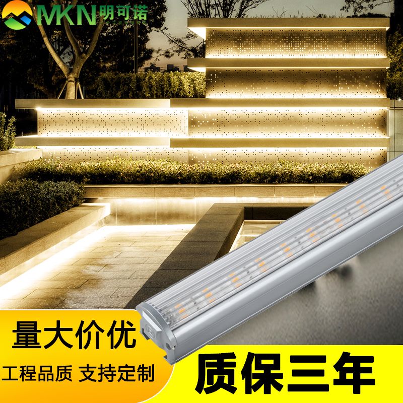 户外全彩线条灯明可诺酒店外墙轮廓线条灯