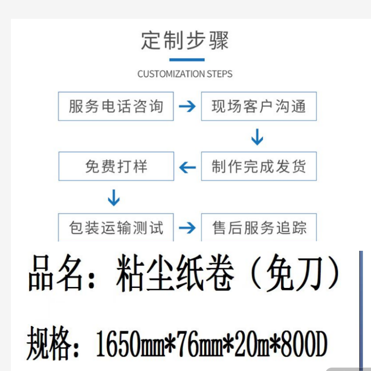 奇易特 1300粘尘纸卷长20m内径76