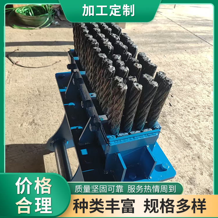 仰拱钢刷厂家｜隧道专用挖机属具 挖机清扫